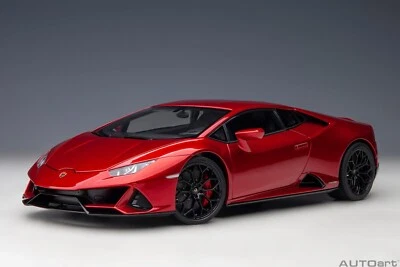 1/18 Lamborghini Huracan Evo Rosso Bia Red Composite Model Car By AUTOart 79213 - Image 1 of 4