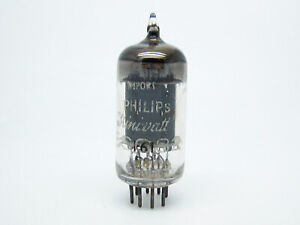 1 x Philips Mullard made ECC82 - 12AU7 Test GOOD k61 R81 Long Plate Vacuum Tube
