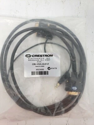 Crestron CBL-RCA2-6 Certified RCA Stereo Audio Interface Cable, 6 ft ***NEW*** - Image 1 of 2