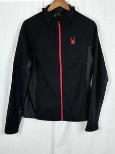 Veste polaire homme Spyder Steller fermeture éclair complète doublée Sherpa noir moyen - Photo 1/8