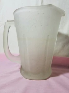 Vintage Tiara Indiana Frosted Pitcher 50 oz.  - Picture 1 of 4