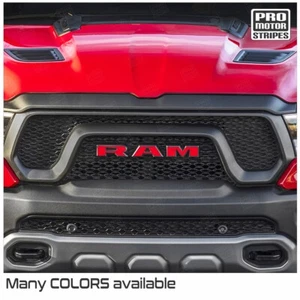 Front Emblem Overlay Decal for Dodge RAM 1500 Rebel 2019-2023 (Choose Color) - Picture 1 of 2