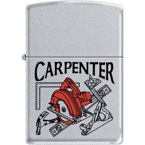 ZIPPO WORK SERIES Z282 Lighter CARPENTER Square HAMMER Level SAW Planer TOOLS - Picture 1 of 3