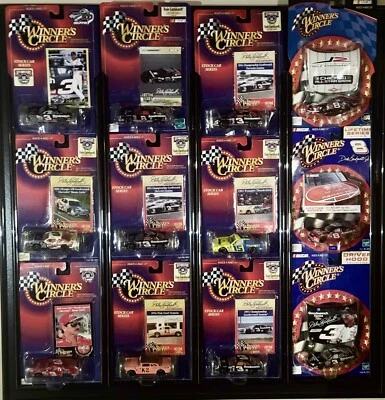 Dale Earnhardt Winners Circle 1998 Nascar 1:64 Diecast Set of 12 w/Hanging Frame - Image 1 of 4