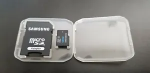 Samsung MicroSDHC Card up to 24MB/s 4GB Class 4 + SD Adaptor.  New open box. - Picture 1 of 3
