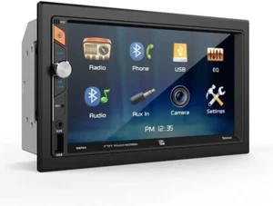 Dual DM724 2-DIN 7" Touchscreen Bluetooth Mech less Digital Multimedia Receiver - Picture 1 of 3