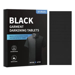 10 Stück* schwarze Kleidungs-Farbauffrischer-Blatt, Wäsche-schwarze Laken für - Bild 1 von 11