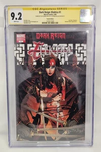 Dark Reign: Elektra # 1 CGC 9.2 firmado por Clay Mann y Frank Miller - Imagen 1 de 2