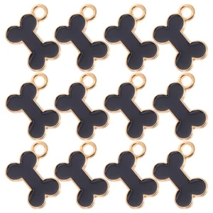 30 Pcs Dog Bone Alloy Pendant Shaped Charms Antique Jewelry Supplies - Picture 1 of 12