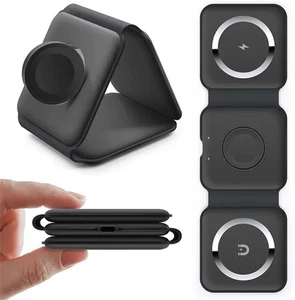 3IN1 LADEGERÄT INDUKTIVES LADESTATION MAGSAFE FÜR AIRPODS APPLE WATCH IPHONE 16 - Bild 1 von 9