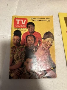 Vintage 1974 Tv Guide W/Cast Of Good  Times On Cover - Picture 1 of 4