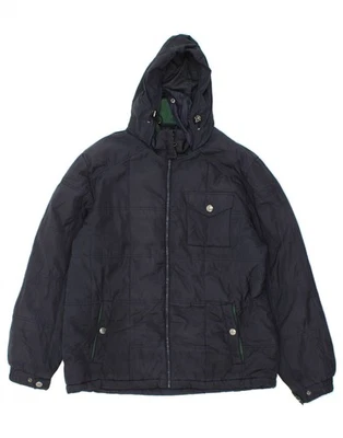 IZOD Womens Hooded Windbreaker Jacket UK 16 Large Navy Blue Polyester CF05 - Image 1 of 3