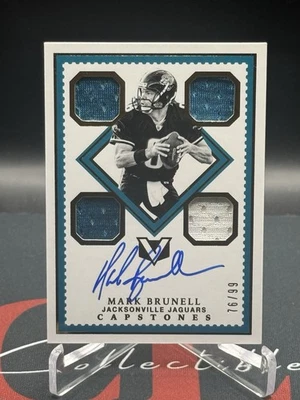 SP/99 2017 Panini Vertex Legendary Capstones Mark Brunell LC-MB Auto Patch Relic - Image 1 of 4