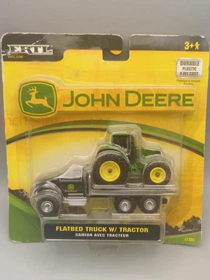 JOHN DEERE FLATBED W/TRACTOR 1/64 ERTL FARM COUNTRY NIP RARE HARD TO FIND RARE - Image 1 of 4