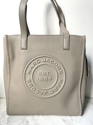 Marc Jacobs Signet Tote Shoulder Bag Leather Taupe - Image 1 of 4