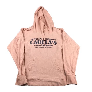 Cabelas Hoodie Womens Small Regular Orange Cotton Lightweight Graphic Pullover * - Picture 1 of 13