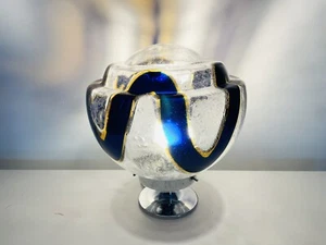 🟠 MAZZEGA große XL Lampe Vintage 70er Jahre Muranoglas Riemenscheibe - Bild 1 von 7