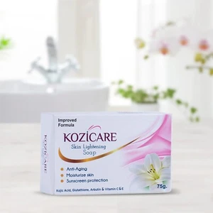 Jabón aclarador de la piel Kozicare con ácido kójico glutatión 75 gm (Paquete de 3) - Imagen 1 de 5