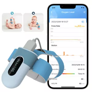 Baby Monitor Track Baby’s Heart Rate,Oxygen Level,Body Movement for Baby Safety - Picture 1 of 15