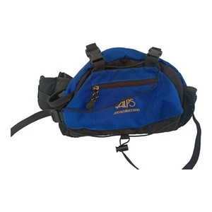 Alps Mountaineering Waist Lumbar Day Pack Fanny Bag Blue Black Hiking Outdoor! - Picture 1 of 9