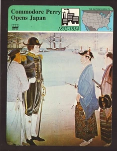 Commodore Perry eröffnet Japan--Story Of America--1979 Panarizon Karte - Bild 1 von 2