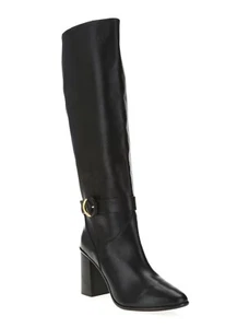 Ted Baker 250296 Womens Leather Knee Hogh Boots Black Size 40 EU/ 9.5 US Medium - Picture 1 of 5