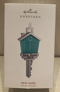 NEW HOME  2019 Hallmark Keepsake Key Shape Christmas Ornament.  NEW in Box. - Picture 1 of 4