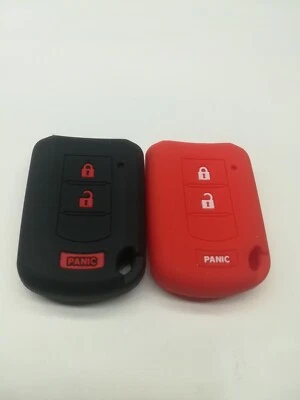 2*Silicone Fob key cover For MITSUBISHI MIRAGE OUTLANDER SPORT ECLIPSE LANCE RVR - Imagem 1 de 4