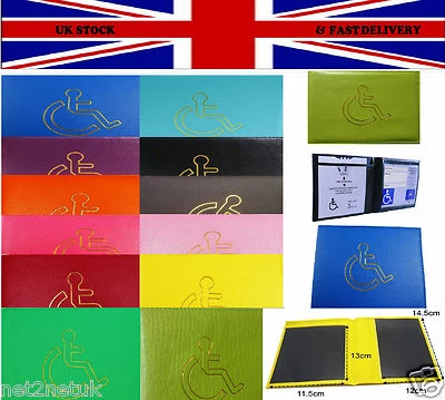 Disabled Blue Badge Holder Wallet Parking Permit Display Cover Wallet UK Stock