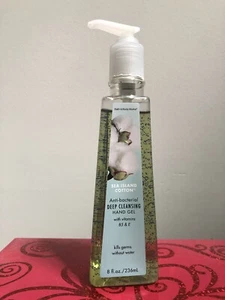 Bath & Body Works SEA ISLAND COTTON Deep Cleansing Hand Gel 8 oz VERY RARE - Picture 1 of 2