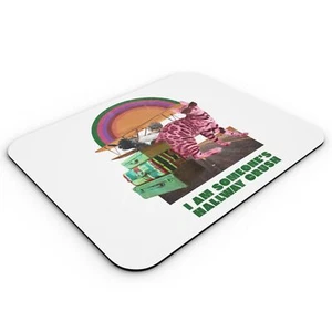 Tapis de Souris Hallway Crush Chat Collage Art Retro Illustration Parodie Animal - Photo 1/2