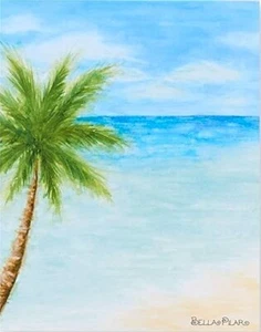 Papyrus Bella Pilar Palm Tree Blank Notecard Greeting Card - Picture 1 of 3