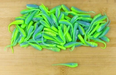 (100) Crappie Fishing 2" Baby Shad Screamer Glo Bulk Lot Brand New