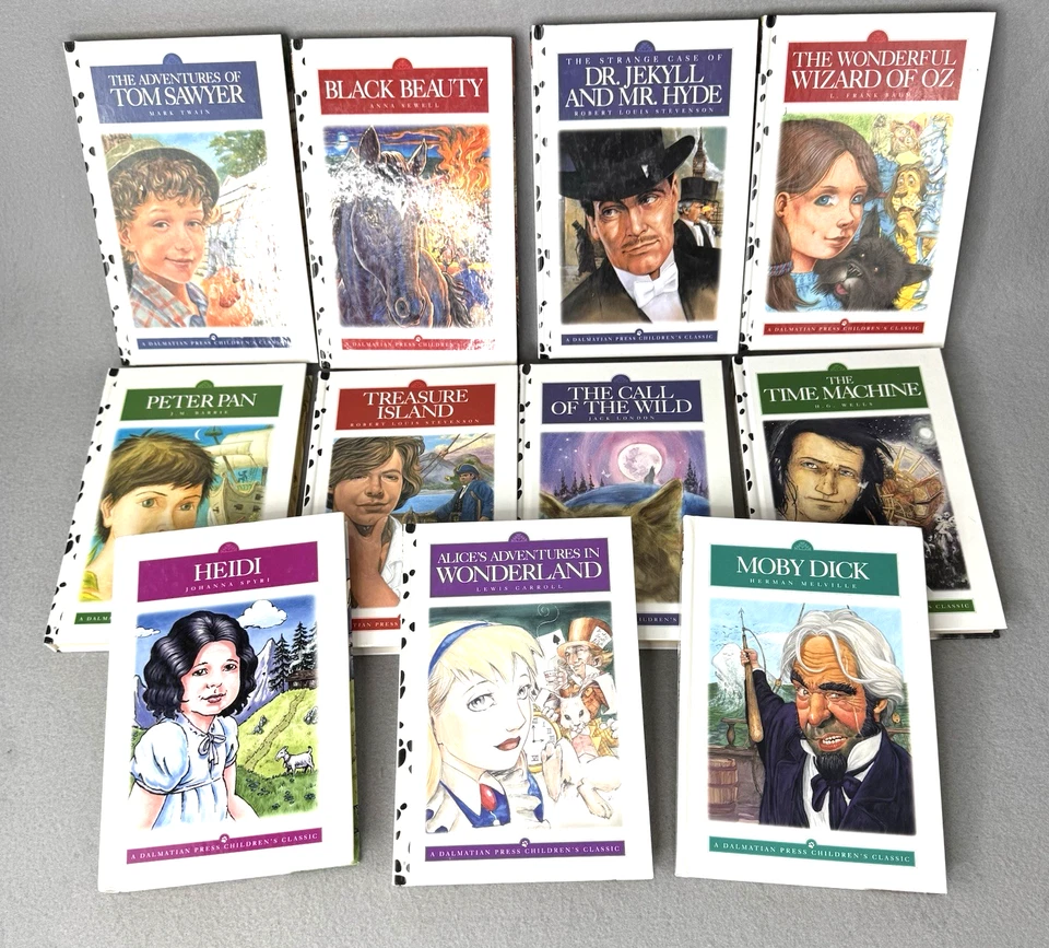 Dalmatian Press Children's Classics Lot of 11 HC Books Twain London Stevenson Foto 1 de 4