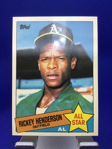 1985 Topps Tiffany 706 Rickey Henderson AllStar Athletics HOF NM-MINT or BETTER