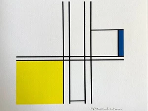 Piet Mondrian, Lithograph COA Original Numbered (Le Corbusier-Paul Klee) - Picture 1 of 6