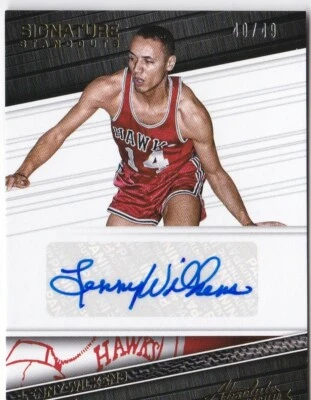 LENNY WILKENS SIGNATURE STANDOUTS 40/49 ABSOLUTE MEMORABILIA 2017-18 HAWKS - Image 1 of 2