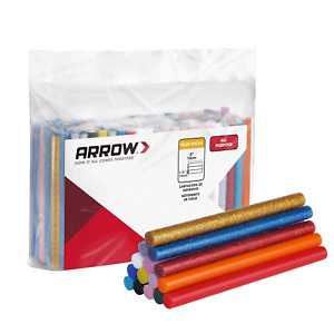 200 Pack Multi Colored Mini Hot Glue Sticks Hot Melt High Viscosity All-Purpose 