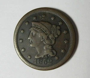 1852 Large Cent (#1029L) - Picture 1 of 2