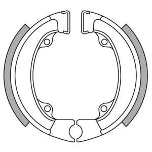 Newfren Rear Brake Shoes for Honda QR50 1983-1990 - Picture 1 of 1