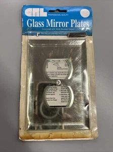 C.R.Laurence Co Inc Duplex GMP 2 Glass Mirror Plates Wide Beveled Edges - Picture 1 of 2