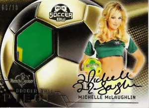 BENCHWARMER SOCCER 2014 - MICHELLE MCLAUGHLIN - SIGNED RELIC BALL CARD #8/10 - Bild 1 von 2