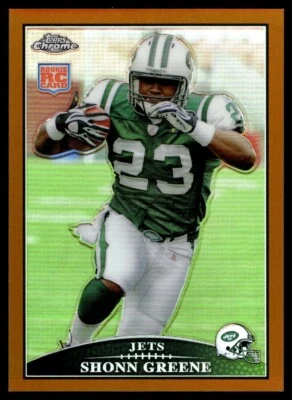 2009 Topps Chrome Copper Refractors Shonn Greene Rookie 141/649 New York Jets - Image 1 of 2
