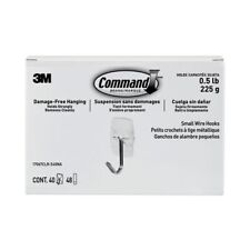 3m Command Clear Small Wire Hook 40/pack 17067clrs40na