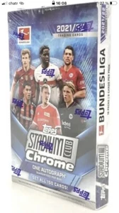 2021-22 Topps Stadium Club Chrome Bundesliga Soccer Factory Sealed Hobby Box  - Picture 1 of 1