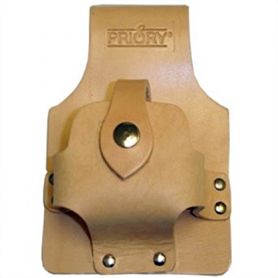 Priory Scaffolders Heavy Duty Leather Large Tape Measure Holder Pouch