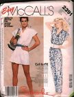 2391 Vintage McCalls SEWING Pattern Misses 1980s Jumpsuits Romper Brooke OOP Sew