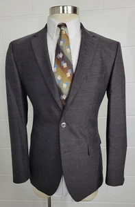 Hugo Boss Johnston3 Brown Reda Super 110 Wool Three Button Sport Coat 36R *Read - Picture 1 of 13