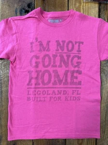 Jugend Medium LEGOLAND Florida rosa mädchenhaftes Kinderhemd ""NOT GOING HOME"" LEGO T-Shirt - Bild 1 von 8