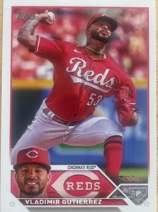 Vladimir Gutierrez, Cincinnati Reds (Card #198) Topps, 2023. - Picture 1 of 2